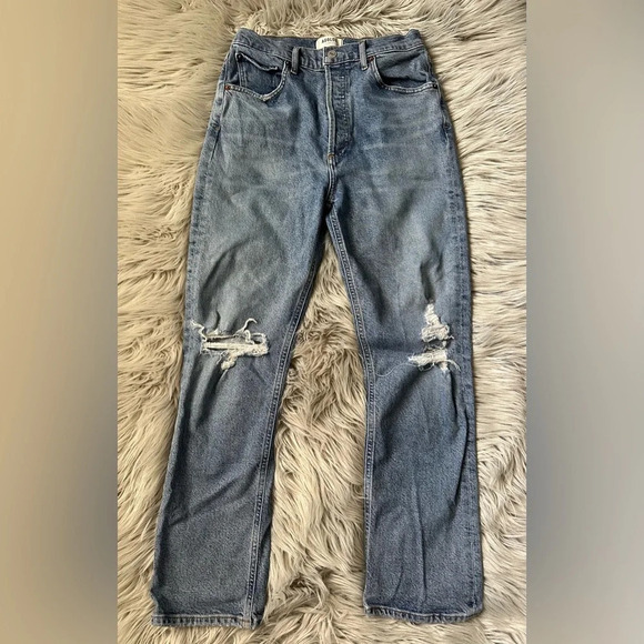 AGOLDE Riley High Rise Straight Crop in Whiplash Size 27 - Picture 5 of 11
